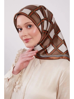 Levidor Kristal Eşarp Baklava Desen Çikolata