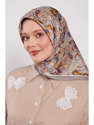 Levidor Kristal Eşarp Lalezar Desen Taş