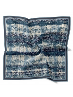 Levidor Kristal Eşarp Dalga Desen Petrol Mavi