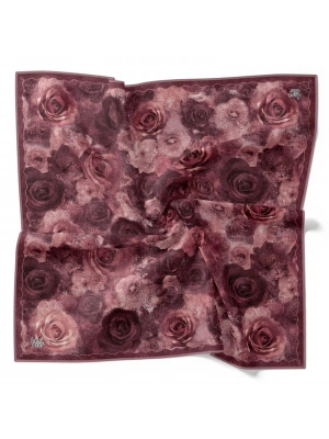 Levidor Kristal Eşarp Gül Desen Vişne Çürüğü