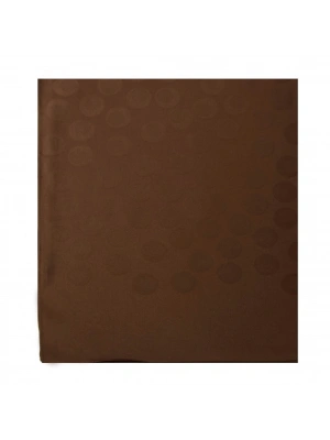 Şehri Şal Puantiye Desen Jakarlı Şal Çikolata