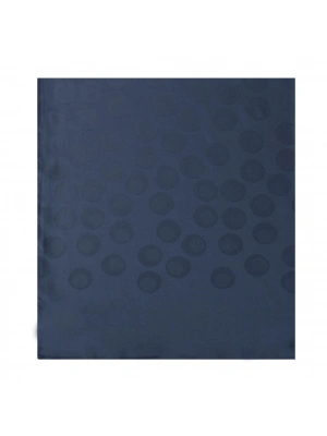 Şehri Şal Puantiye Desen Jakarlı Şal İndigo Mavi