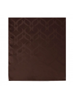 Şehri Şal Zincir Desen Jakar Şal Acı Kahve