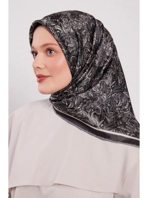 Levidor Kristal Eşarp Etnik Desen 2 Siyah Nefti