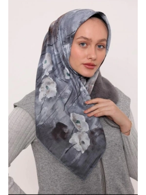 Mismara Organik Pamuk Eşarp D2 Gri