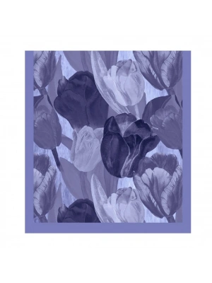 Şehri Şal Bambu Kraş Şal 6198 Kot Mavi