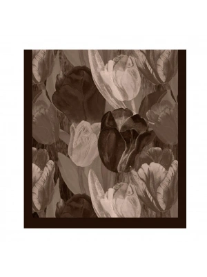 Şehri Şal Bambu Kraş Şal 6198 Acı Kahve