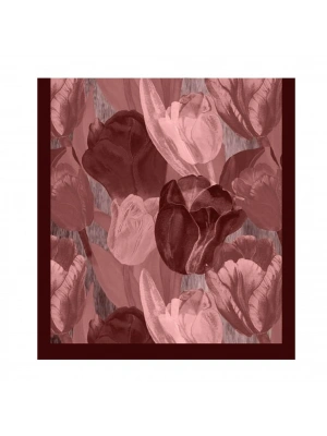 Şehri Şal Bambu Kraş Şal 6198 Bordo