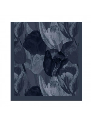 Şehri Şal Bambu Kraş Şal 6198 İndigo Mavi