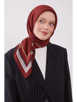 Levidor Royal Eşarp Kemer Desen Kırmızı