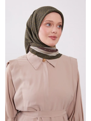 Levidor Royal Eşarp Kemer Desen Haki