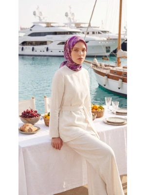 Levidor Kristal Eşarp Karma Desen Fuşya