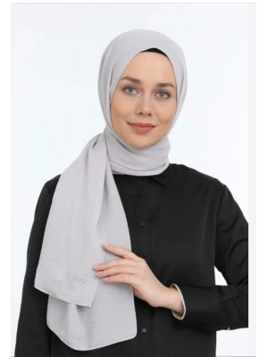 Levidor Medine İpeği Şal Gri