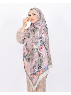 Luissa Bambu Kraş Şal Pastel Desen Taş