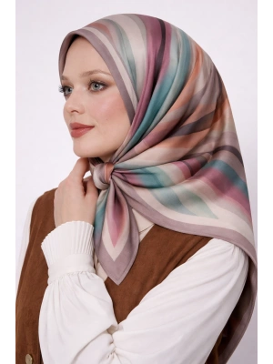 Mavi İpek Pamuklu Soft Eşarp D20