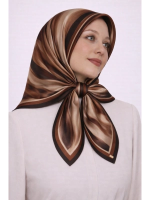 Mavi İpek Pamuklu Soft Eşarp D27