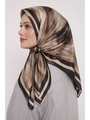 Mavi İpek Pamuklu Soft Eşarp D28