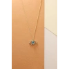 14 Ayar Altın Blue Eye Kolye