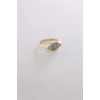 14 Ayar Altın Opal Eye Yüzük