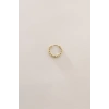 14 Ayar Altın Row Bead Halka Küpe