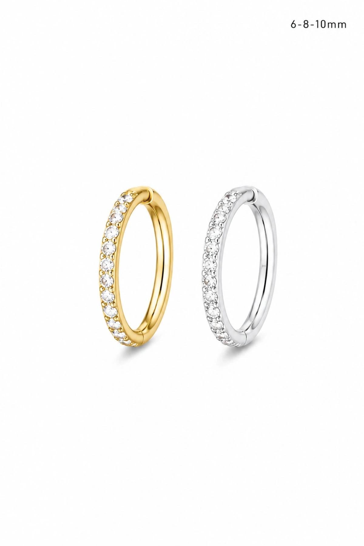 Halka Menteşe Kilit Zirkon Piercing&Küpe