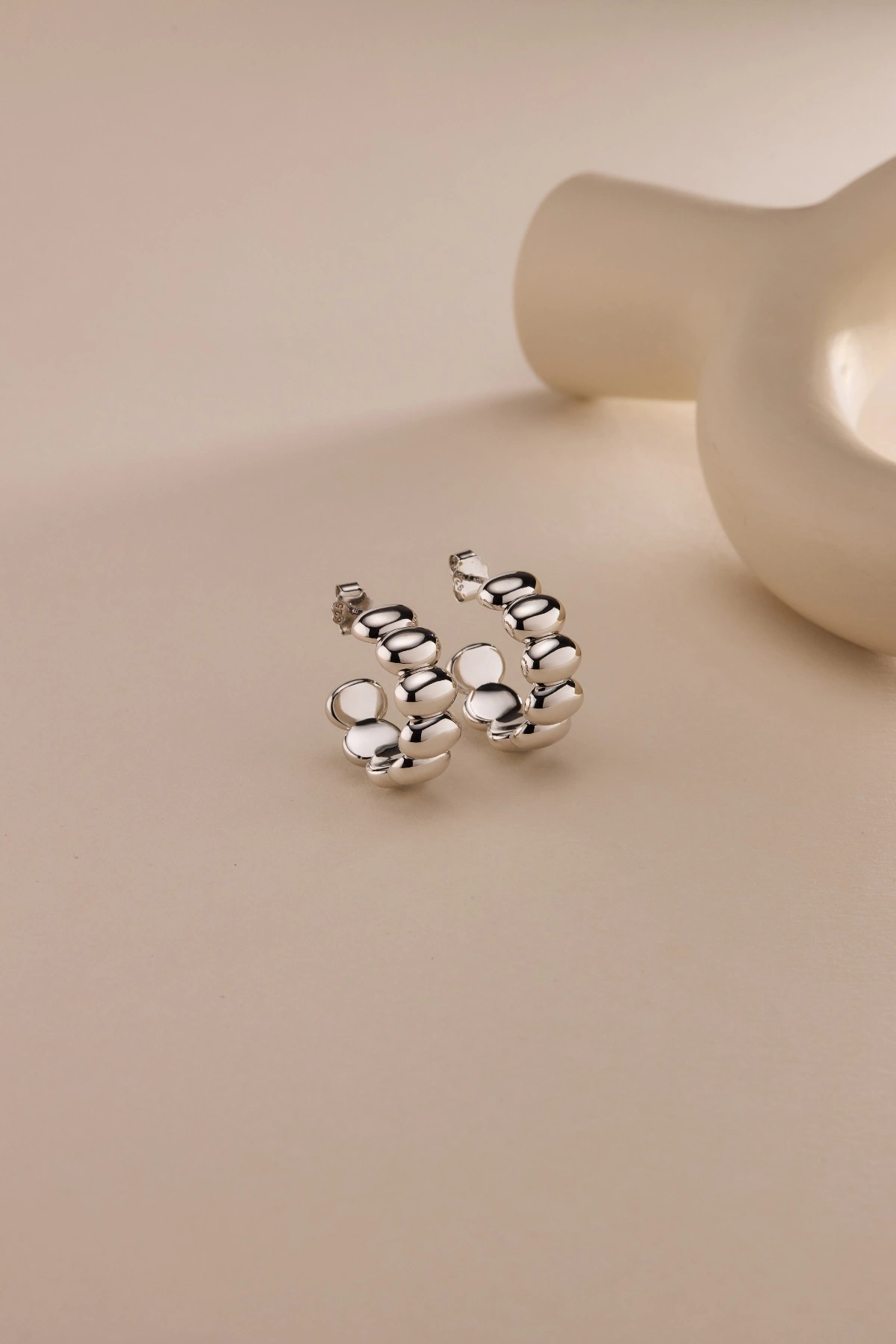 925 Ayar Gümüş Bubble Küpe