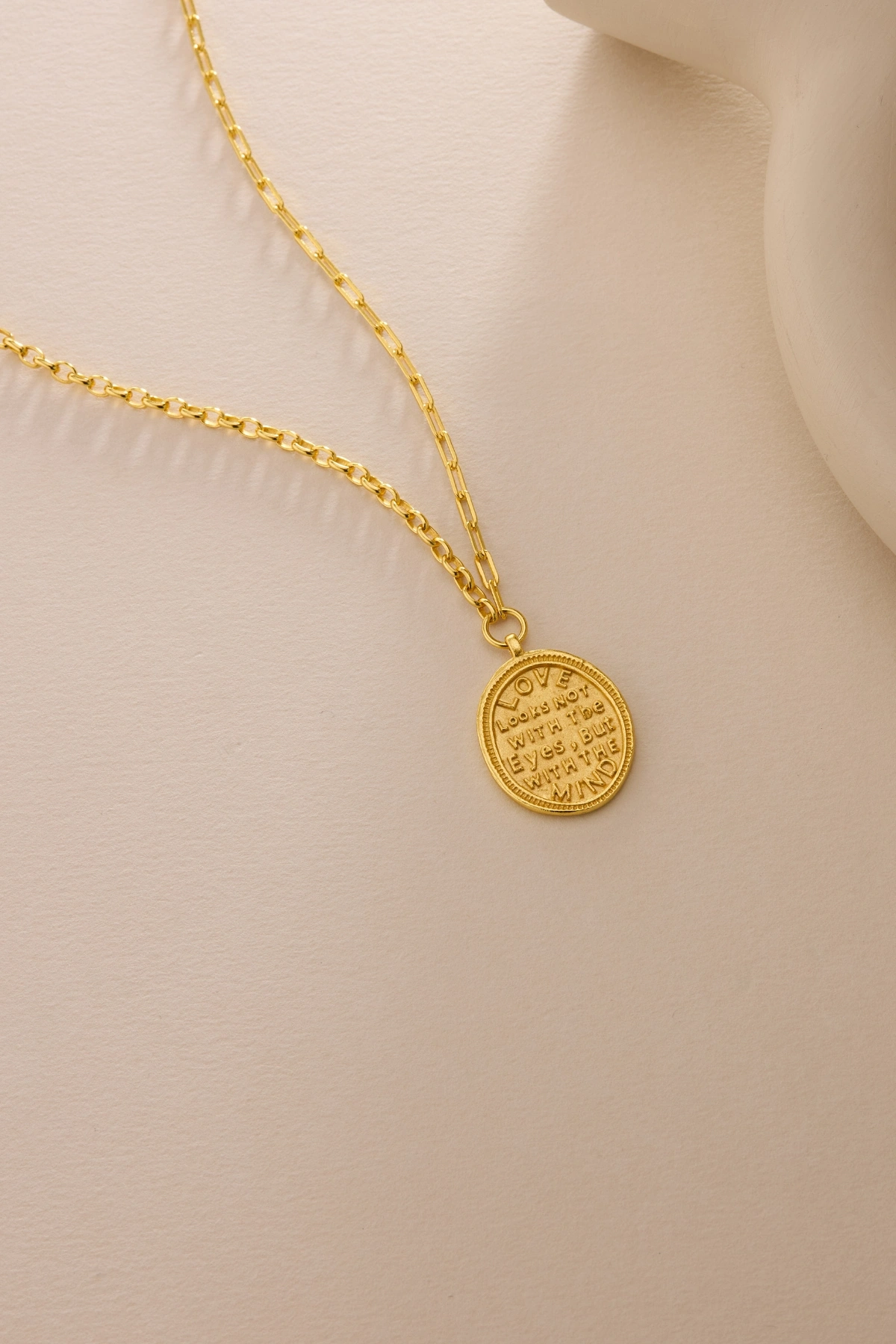 925 Ayar Gümüş Medallion Kolye