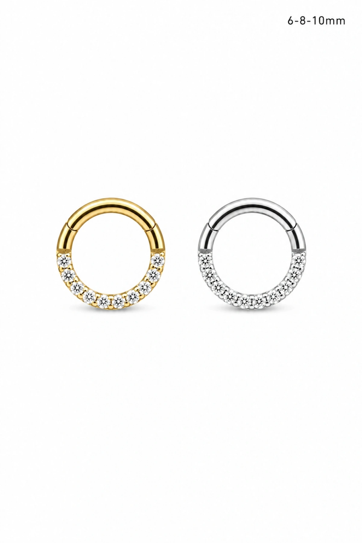 Halka Taşlı Helix Piercing&Küpe