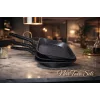 Febern Premium Bio Granit Alüminyum Döküm Nar Tava Set - Black/Silver Edition
