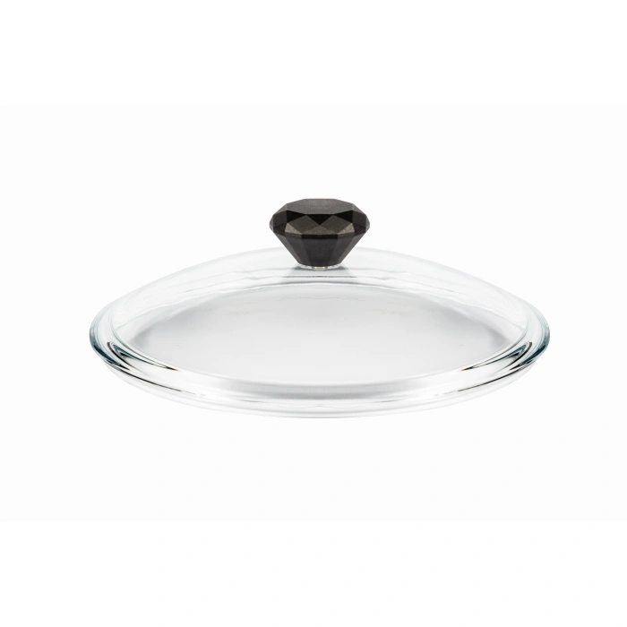 22 cm Febern Premium Bio Granit Alüminyum Döküm Nisch Tencere (Metalik Kırmızı-Açık Ahşap Kulp)