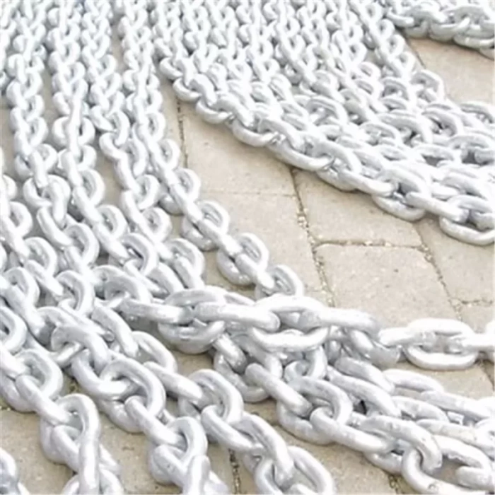 DIN766-6mm Sıcak Daldırma Galvanizli Marin Zinciri