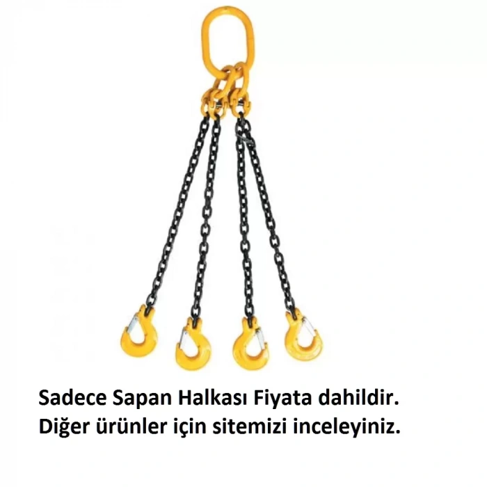 G80 Tekli Sapan Halkası - 7/16 inch - 11mm - Çalışma Tonajı 1.6 ton - 6-8mm G80 Zincirler için