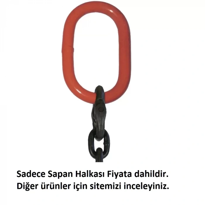 G80 Tekli Sapan Halkası - 7/16 inch - 11mm - Çalışma Tonajı 1.6 ton - 6-8mm G80 Zincirler için