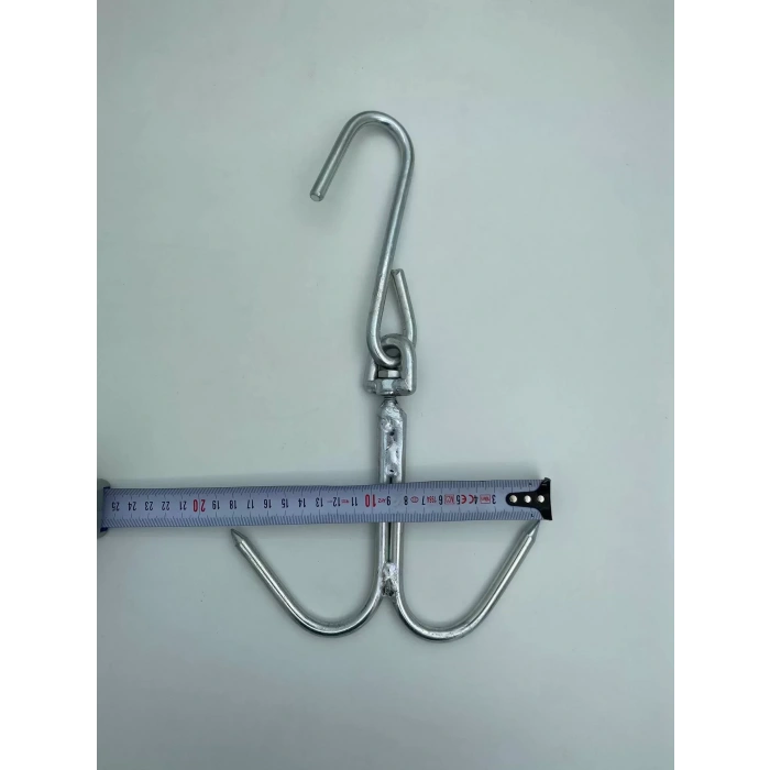 Kasap Et Kancası Kurban Asma Kancası Dönerli Çift Taraflı 8 mm