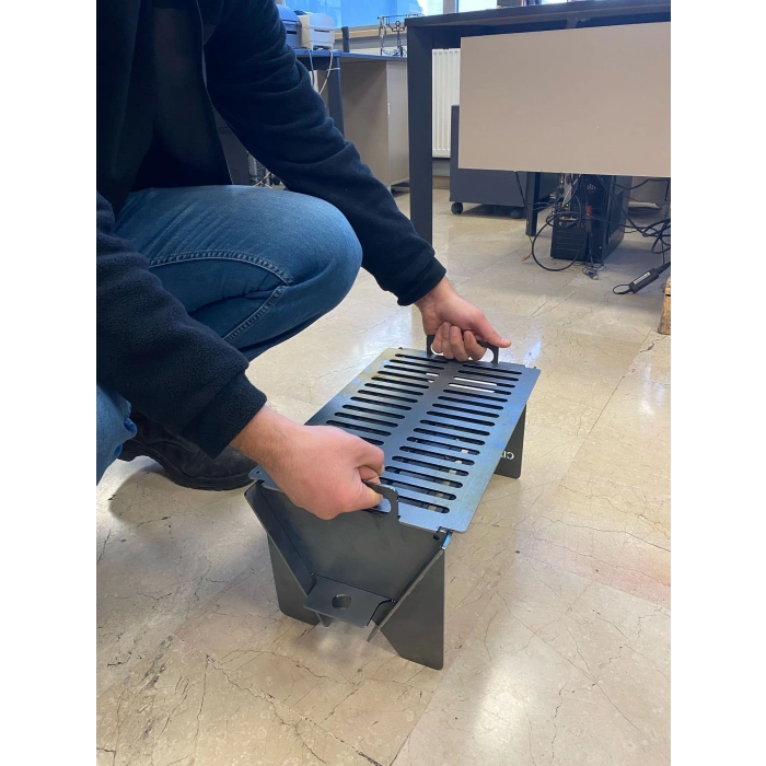 ŞDL - CIZZ3 MANGAL - DAHA SAĞLAM, KULPLU VE KOLAY TAŞINABİLİR, KOLAY KURULUM.