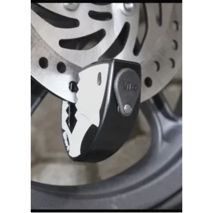 Viro Shark - Ekstra dayanıklı, motosikletler için uygun, 5.5mm KIRILMAZ - KESİLMEZ disk kilidi