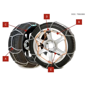 255/35R19 E7-130 Burgulu Özel Güçlendirilmiş Takmatik Kar Zinciri