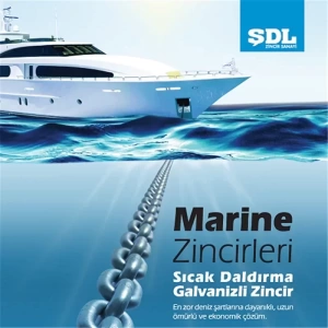 DIN766-10mm Sıcak Daldırma Galvanizli Marin Zinciri