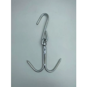 Kasap Et Kancası Kurban Asma Kancası Dönerli Çift Taraflı 8 mm