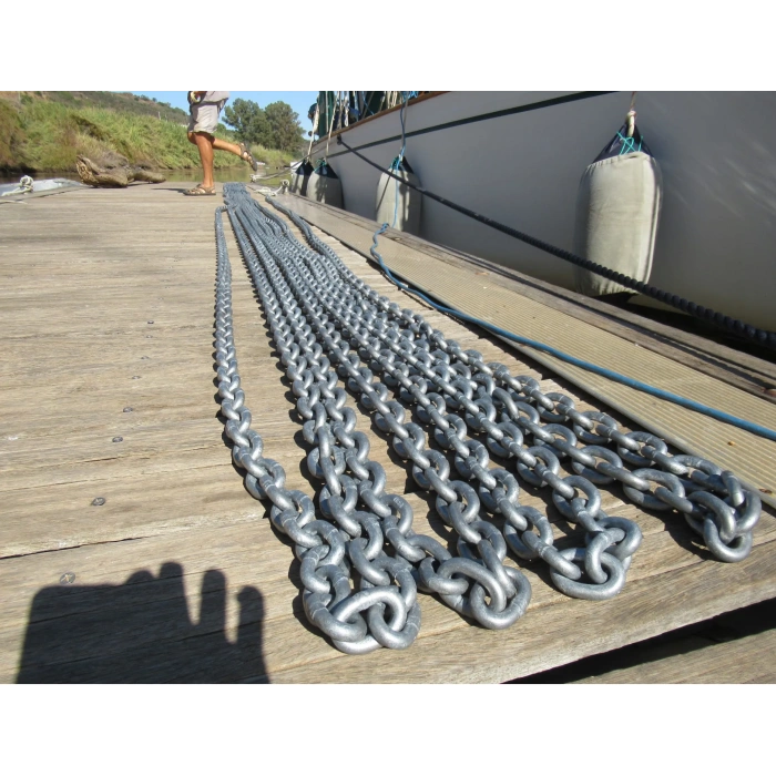 DIN766-8mm Sıcak Daldırma Galvanizli Marin Zinciri