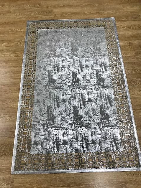 Hoom Rugs Deri Halı 02 Grey Silver Dekoratif Deri Halı