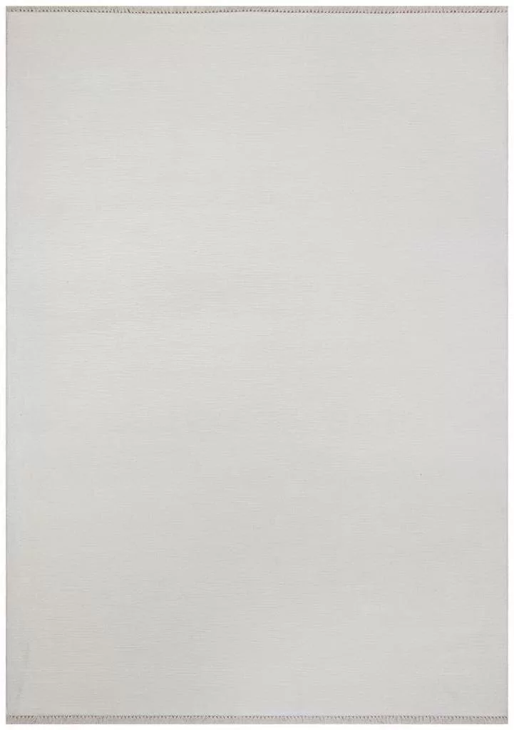 Hoom Rugs York 202 Beyaz Tek Renk Desensiz Modern Salon Halısı