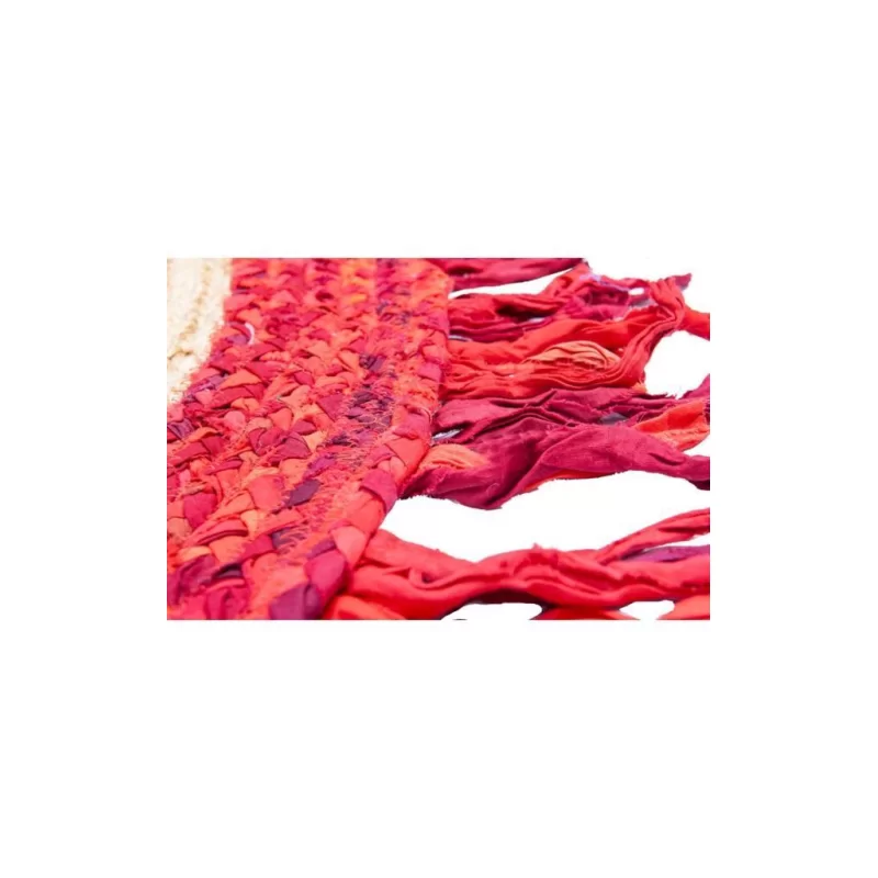 Eko Halı Choti Mix Mx-05 Red Renkli Jüt Görünümlü Hasır Örgü Halı