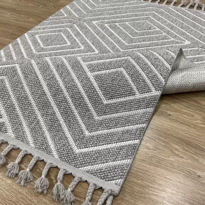 Hoom Rugs Carina 8360 G Beyaz Gri İskandinav Modern Halı