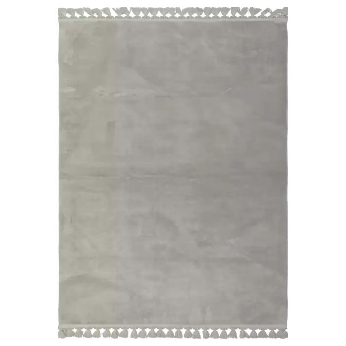 Hoom Rugs Tğr Cool Açık Gri Peluş Yıkanabilir Halı