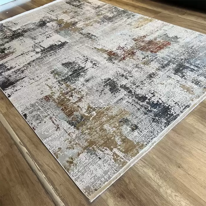 Hoom Rugs Exclusive Miami 60546/112 Krem Antrasit Modern Salon Halısı