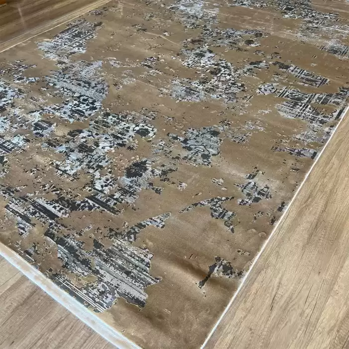 Hoom Rugs Exclusive Miami 62111/075 Antrasit Gold Modern Salon Halısı