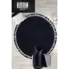 Hoom Rugs Tğr Cool Siyah Peluş Yıkanabilir Halı