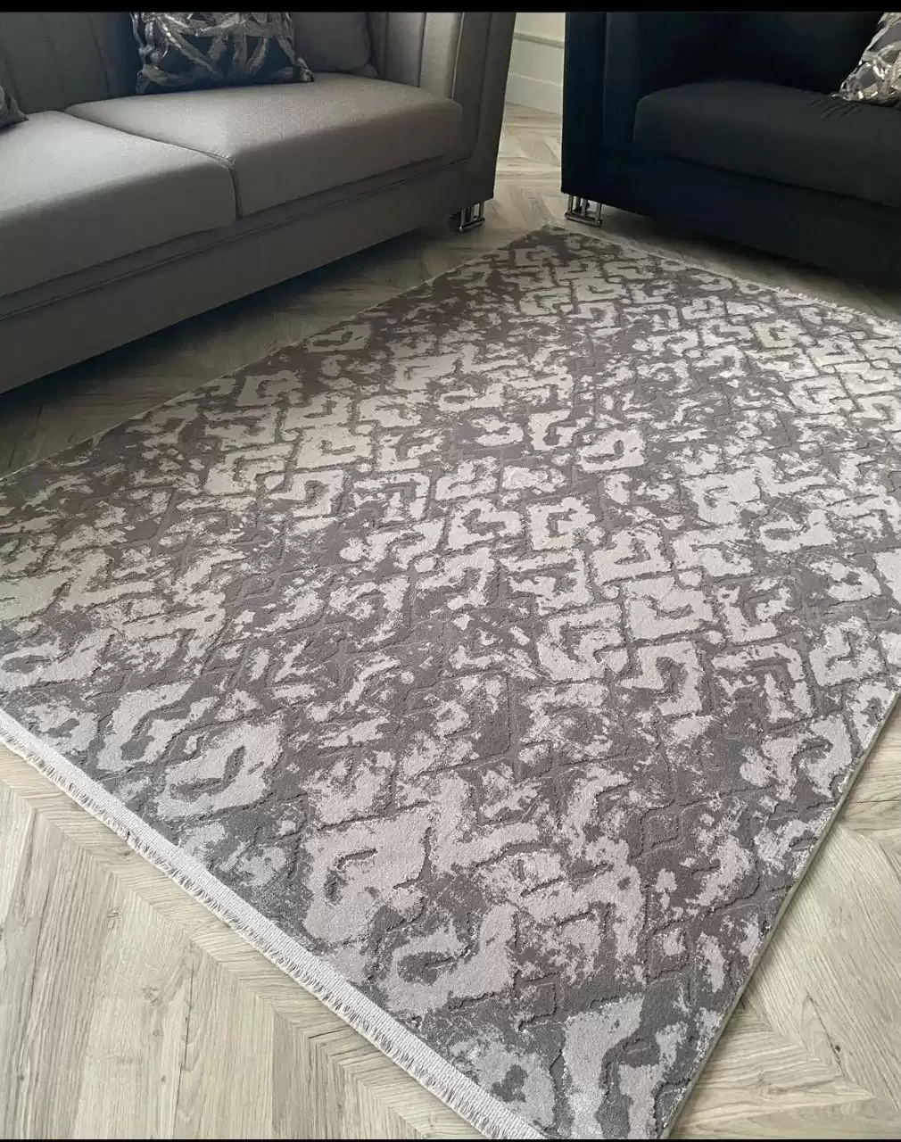 Luxess Halı Viscoo 1002 Grey Modern Halı