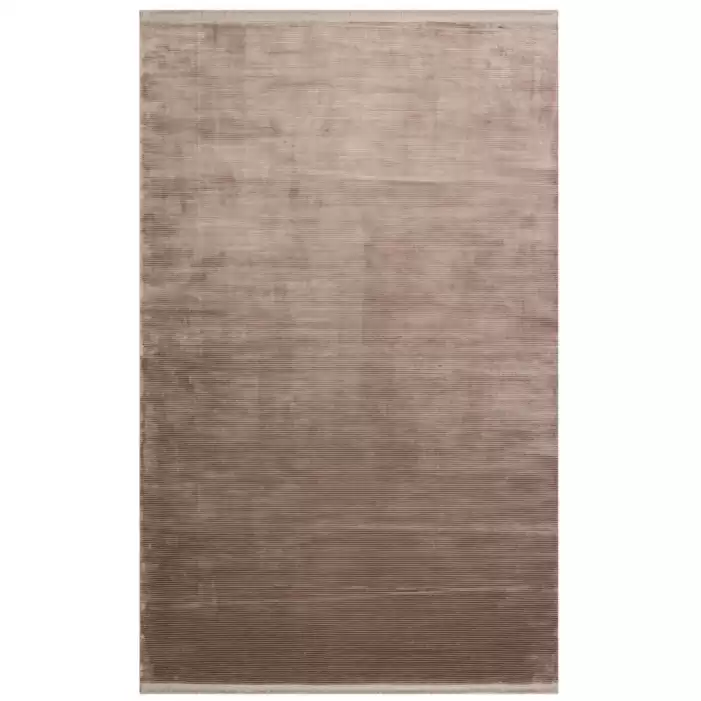Eko Halı Cordoba Plain DB Plain Dark Vizon Parlak Yüksek Alçak Dokulu Modern Makine Halısı